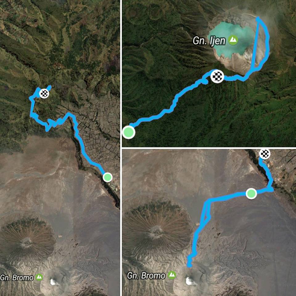 Bromo and Ijen routes